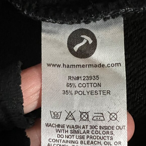 Hammer Made Men's Full Zip Hoodie Jacket With Blue Plaid Lining Size L - Picture 3 of 9